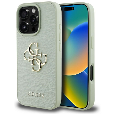 GUESS ETUI GRANULOWANE LOGO BIG 4G SMALL DO IPHONE 16 PRO MAX OCHRONNE
