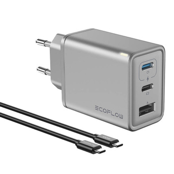 ECOFLOW ŁADOWARKA SIECIOWA GAŃ 65W DO TELEFONÓW MACBOOKA SZYBKIE ŁADOWANIE