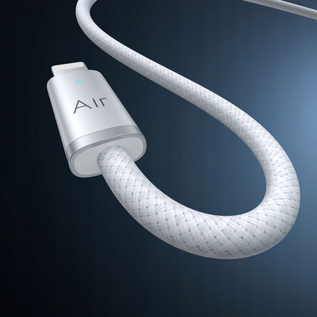MCDODO KABEL USB-A LIGHTNING SZYBKIE ŁADOWANIE DO TELEFONU LED BIAŁY 2M