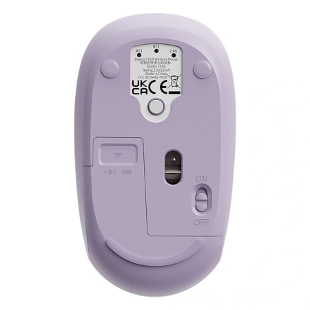 Myszka bezprzewodowa Baseus F01B 2.4GHz + Bluetooth 3.0 + 5.0 - fioletowa