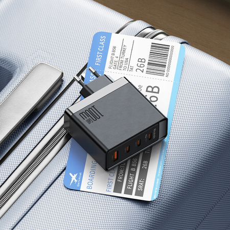MCDODO SZYBKA ŁADOWARKA SIECIOWA GAN DO MACBOOK 4X USB-C USB 100W KABEL 2M