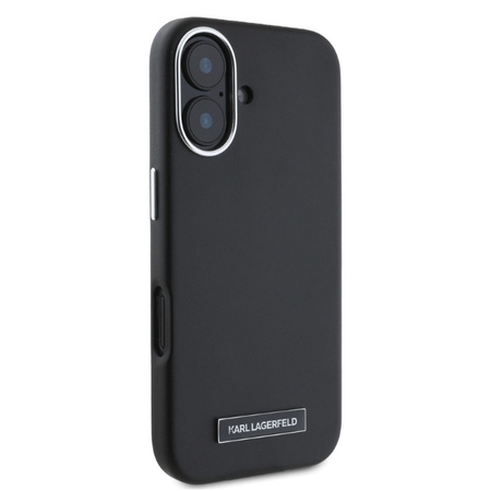 KARL LAGERFELD ETUI DO IPHONE 16 6.1 HARDCASE DO MAGSAFE Z METALOWĄ PŁYTĄ