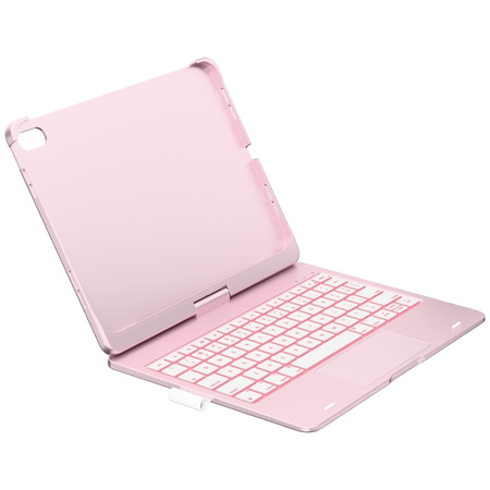 Etui Typecase Flexbook Touch z klawiaturą do iPad 11" (A16) 2025 / iPad 10.9" 2022 jasno różowy
