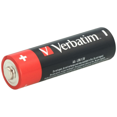 VERBATIM BATERIE ALKALICZNE AA LR6 4SZT DO PILOTÓW ZABAWEK ELEKTRONICZNYCH