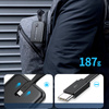 Joyroom Linglong powerbank 10000mAh 20W Power Delivery Quick Charge USB / USB Typ C / wbudowany kabel USB Typ C czarny (JR-L001 black)