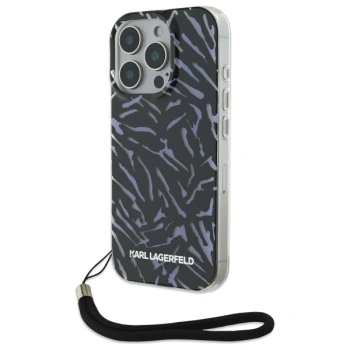 KARL LAGERFELD ETUI HARDCASE DO IPHONE 16 PRO MAX 6.9 ZEBRA Z KORDONKIEM
