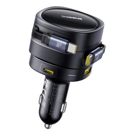BASEUS ŁADOWARKA SAMOCHODOWA 90W DO SAMOCHODU 2X USB-C 1X USB-A SZYBKIE