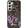 Etui Guess GUHCS23MHCFWSK S23+ S916 - czarne Flower Collection