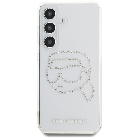 KARL LAGERFELD CASE RHINESTONES KARL HEAD LOGO DO SAMSUNG GALAXY S25 DESIGN