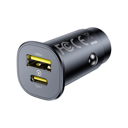 BASEUS ŁADOWARKA SAMOCHODOWA GO TRIP USB-C USB-A 30W DO SAMOCHODÓW SZYBKIE