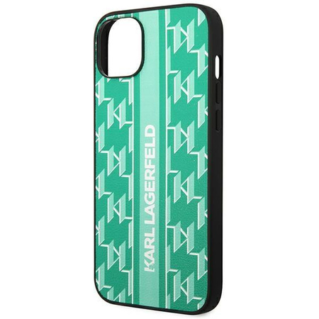 Karl Lagerfeld KLHCP14MPGKLSKN iPhone 14 Plus 6,7" hardcase zielony/green Monogram Stripe
