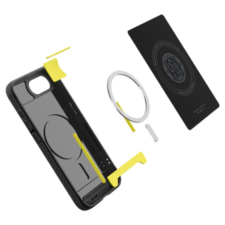 SPIGEN ETUI RUGGED ARMOR DO MAGSAFE DO IPHONE 16E MATTE BLACK OCHRONA