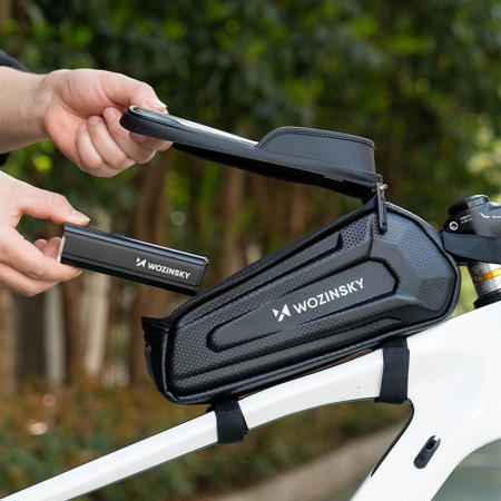 WOZINSKY SAKWA ROWEROWA NA RAMĘ DO TELEFONU PANCERNA 1.7L NAJLEPSZA