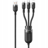 McDodo Kabel do telefonu, szybkie ładowanie, do iphone, Micro USB, USB-C 3w1 6A 65W QC 4  1,2m