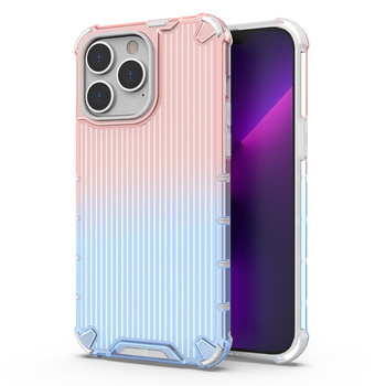 Ombre Protect Case etui do iPhone 13 Pro Max pancerny pokrowiec różowo-niebieskie