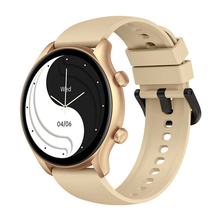 ZEBLAZE SMARTWATCH BTALK 3 PLUS DO ANDROID IOS ZŁOTY Z WODOODPORNOŚCIĄ IP67