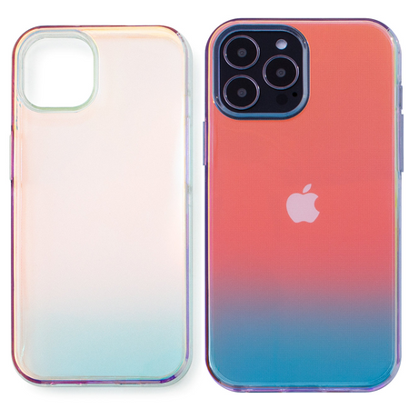 Aurora Case etui do iPhone 12 żelowy neonowy pokrowiec złoty