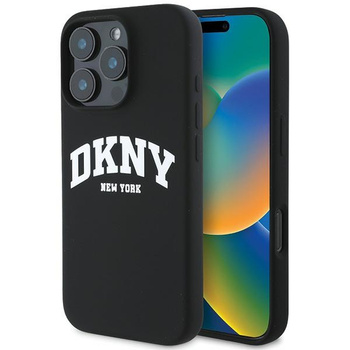 DKNY POKROWIEC HARDCASE DO IPHONE 16 PRO MAX DO MAGSAFE Z SILIKONOWYM LOGO