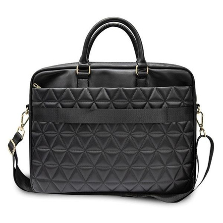 Torba Guess Quilted na laptopa 16" - czarna