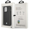 BMW BMHCP14L22RFGK iPhone 14 Pro 6.1" czarny/black Leather Diamond Pattern