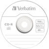 VERBATIM PŁYTA CD-R 700MB 52X DO NAGRYWANIA 10 SZTUK DANYCH AUDIO Z OCHRONĄ
