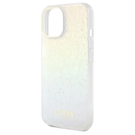 Etui Guess IML Faceted Mirror Disco Iridescent na iPhone 14 / 15 / 13 - wielokolorowe