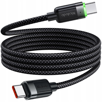 MCDODO KABEL USB-C SZYBKIE ŁADOWANIE DO SAMSUNG APPLE USB TYP C 60W 1M LED