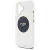 GUESS ETUI POKROWIEC DO IPHONE 16 DO MAGSAFE LOGO METALOWE OKRĘG ZŁOTE