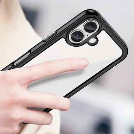 HURTEL ETUI OUTER SPACE CASE DO IPHONE 16 Z ŻELOWĄ RAMKĄ IDEALNE DO OCHRONY
