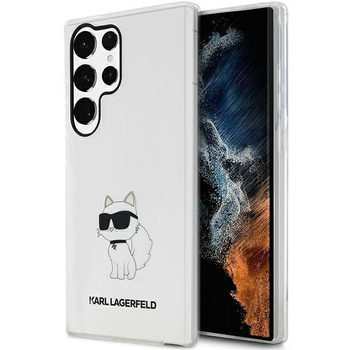 Etui Karl Lagerfeld KLHCS23LHNCHTCT S23 Ultra S918 - przezroczyste hardcase Ikonik Choupette