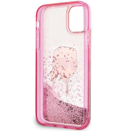 KARL LAGERFELD ETUI HARDCASE DO IPHONE 11 XR KARL HEAD GLITTER POKROWIEC