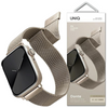 UNIQ pasek Dante Apple Watch Series 4/5/6/7/8/SE/SE2 42/44/45mm Stainless Steel starlight