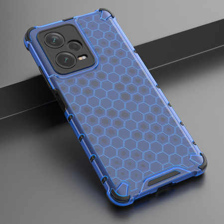 Honeycomb etui do Xiaomi Redmi Note 12 Pro+ pancerny hybrydowy pokrowiec niebieskie