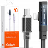 MCDODO KABEL KĄTOWY USB-C LIGHTNING PŁASKI 36W DO IPHONE 12 13 14 CZARNY 1M