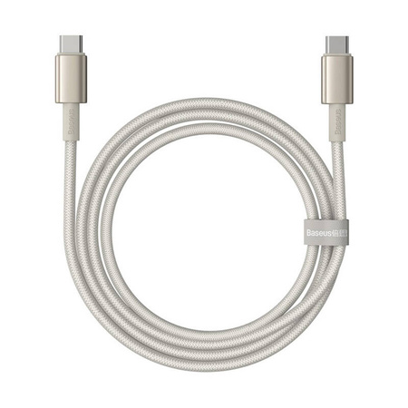 BASEUS KABEL USB-C DO USB-C 100W PD DO TELEFONÓW 1M ZŁOTY SZYBKIE ŁADOWANIE