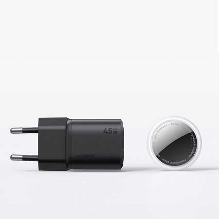 MCDODO SZYBKA ŁADOWARKA SIECIOWA DO TELEFONU ZASILACZ 2X USB-C PD GAN 45W