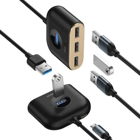 BASEUS HUB USB 4W1 ADAPTER DO LAPTOPA 1X USB 3.0 3X USB 2.0 1M DO KOMPUTERA