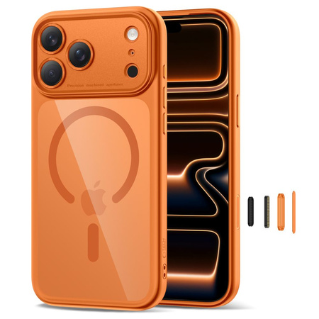 TECH-PROTECT MAGPEAK MAGSAFE CC IPHONE 17 PRO MAX COSMIC ORANGE/CLEAR