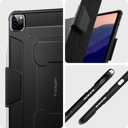 SPIGEN RUGGED ARMOR ”PRO” IPAD PRO 12.9 2021 / 2022 BLACK