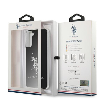 Etui U.S. Polo Assn. Shiny Big Logo na Samsung Galaxy S21+ - czarne