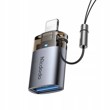 MCDODO ADAPTER PRZEJŚCIÓWKA USB-A 3.0 DO LIGHTNING IPHONE IPAD 3A OTG LED