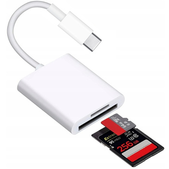 CO2 CZYTNIK KART USB-C ADAPTER PRZEJŚCIÓWKA USB TYP C MICRO SD/TF DO 256GB