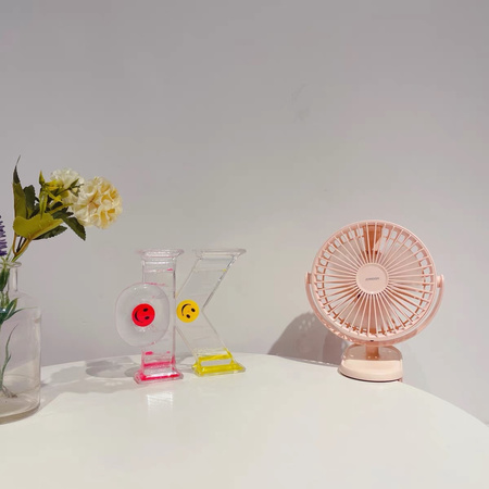 Joyroom CheerSummer wiatrak wentylator biurkowy przenośny zdalnie sterowany różowy (JR-CY363-RC pink)