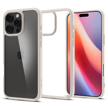 SPIGEN ULTRA HYBRID ETUI DO IPHONE 16 PRO OCHRONNE Z PRZEŹROCZYSTĄ POWŁOKĄ