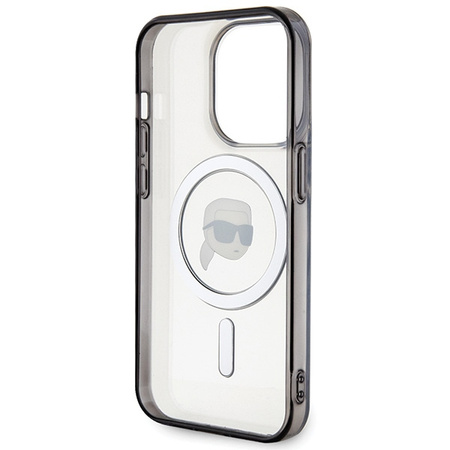KARL LAGERFELD ETUI HARDCASE DO IPHONE 15 PRO 6.1 DO MAGSAFE PRZEZROCZYSTE