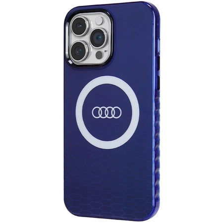 Etui Audi IML Big Logo MagSafe na iPhone 14 Pro Max - niebieskie
