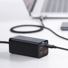 Baseus GaN3 Pro szybka uniwersalna ładowarka sieciowa GaN 2 x USB Typ C / 2x USB 100W PD3.0, QC4.0+, AFC czarny (CCGP000101)