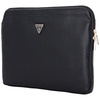 Torba Guess Sleeve 14 Grained Zipper    Pocket Triangle Logo czarny