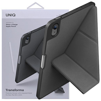 UNIQ etui Transforma iPad Mini (2021) Antimicrobial szary/charcoal grey