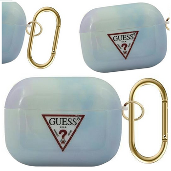 Guess GUACAPTPUMCGC02 AirPods Pro cover niebieski/blue Tie & Dye Collection